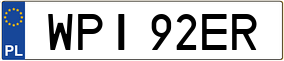Trailer License Plate